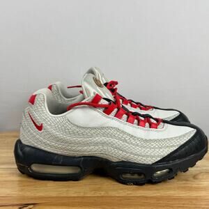 Nike Air Max 95 Sport Men's Red Chili Grey Sneakers Size 11 Athletic Sporty
